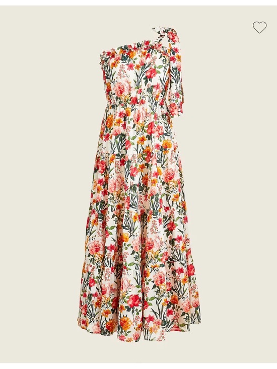 J. Crew Dresses & Skirts - J. Crew White Maxi Skirt with Pink, Yellow & Green Floral Print